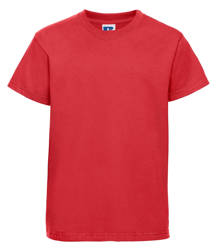 Bright Red T-Shirt - Left Chest Embroidered