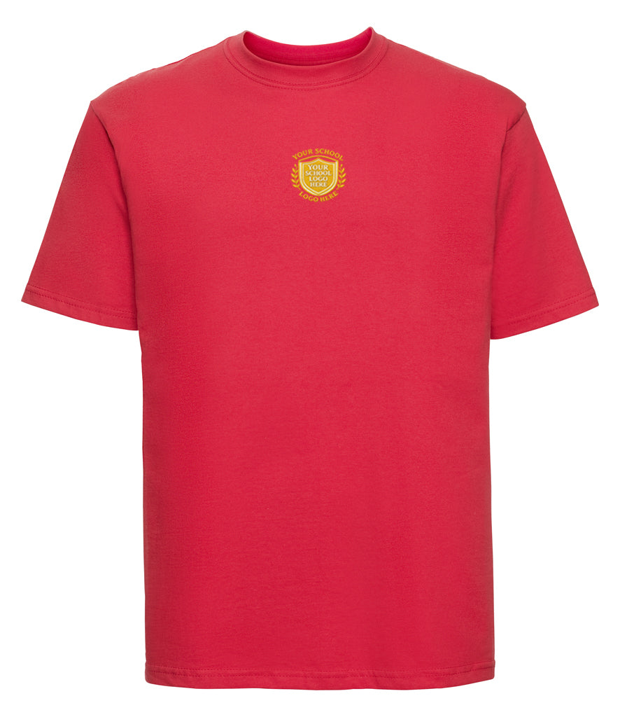 Bright Red T-Shirt - Centre Chest Print