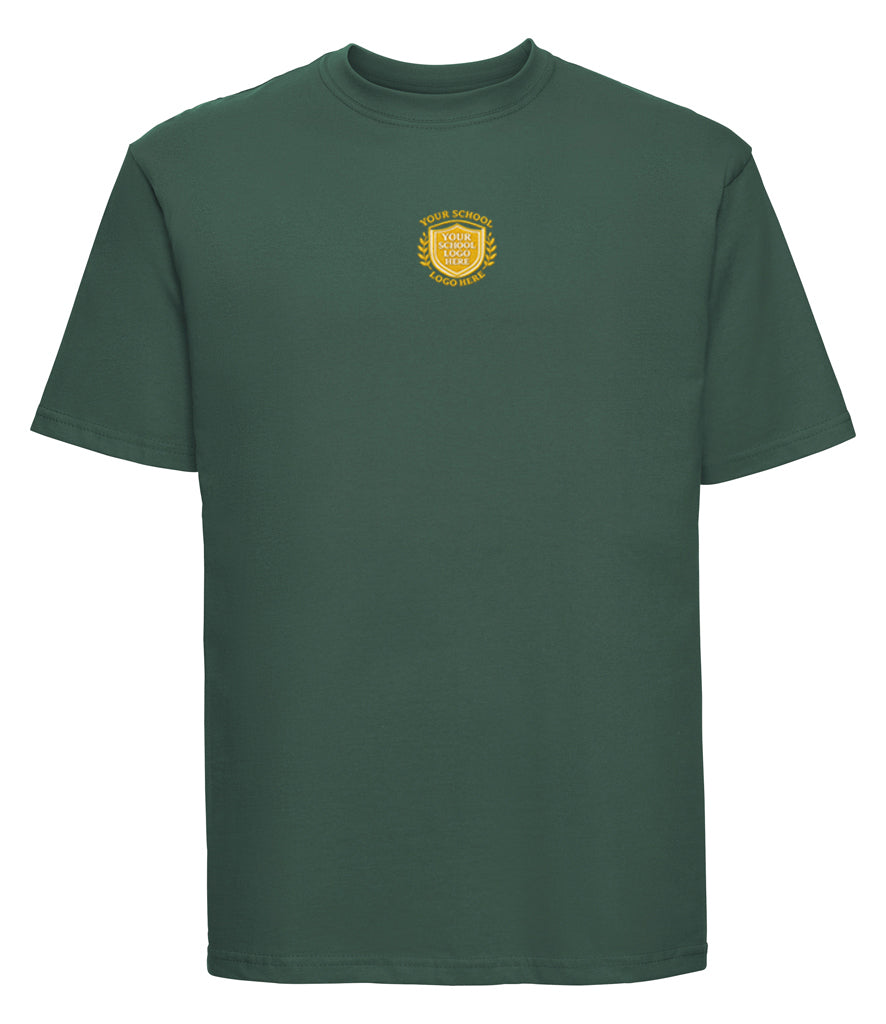 Bottle Green T-Shirt - Centre Chest Print