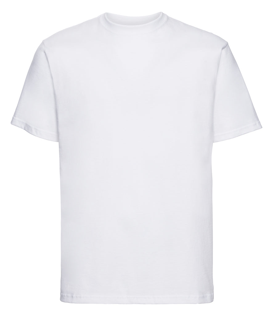 White T-Shirt - Left Chest Embroidered