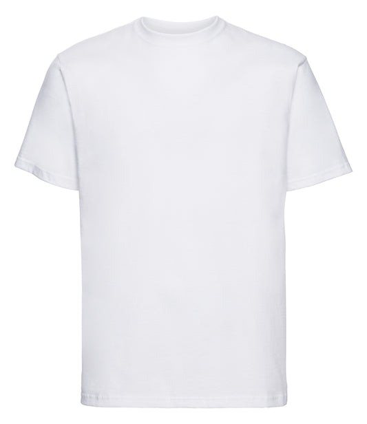 White T-Shirt - Left Chest Embroidered