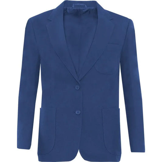 Royal Blue Girls' Blazer - Left Chest Embroidered