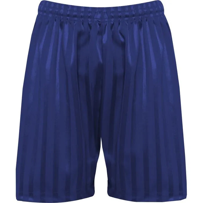 Royal Blue PE Shorts with Shadow Stripe