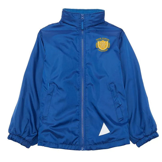 Royal Blue Eco Micro Fleece-Lined Jacket - Left Chest Embroidered