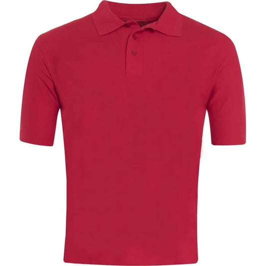 Red Classic Polo Shirt - Left Chest Embroidered