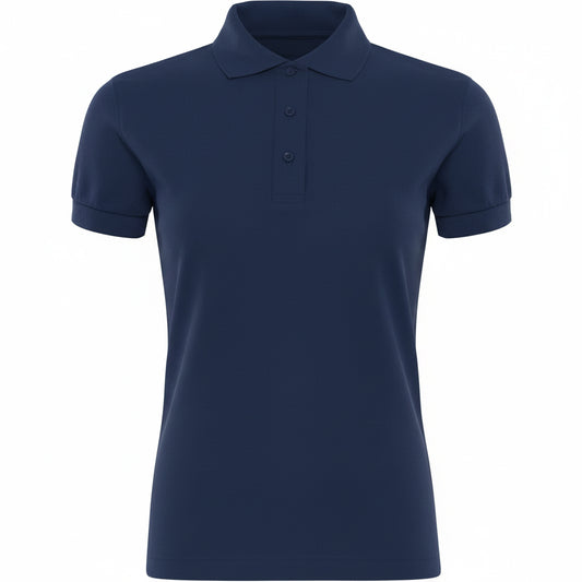 Dark Royal Ladies Polo Shirt - Left Chest Embroidered