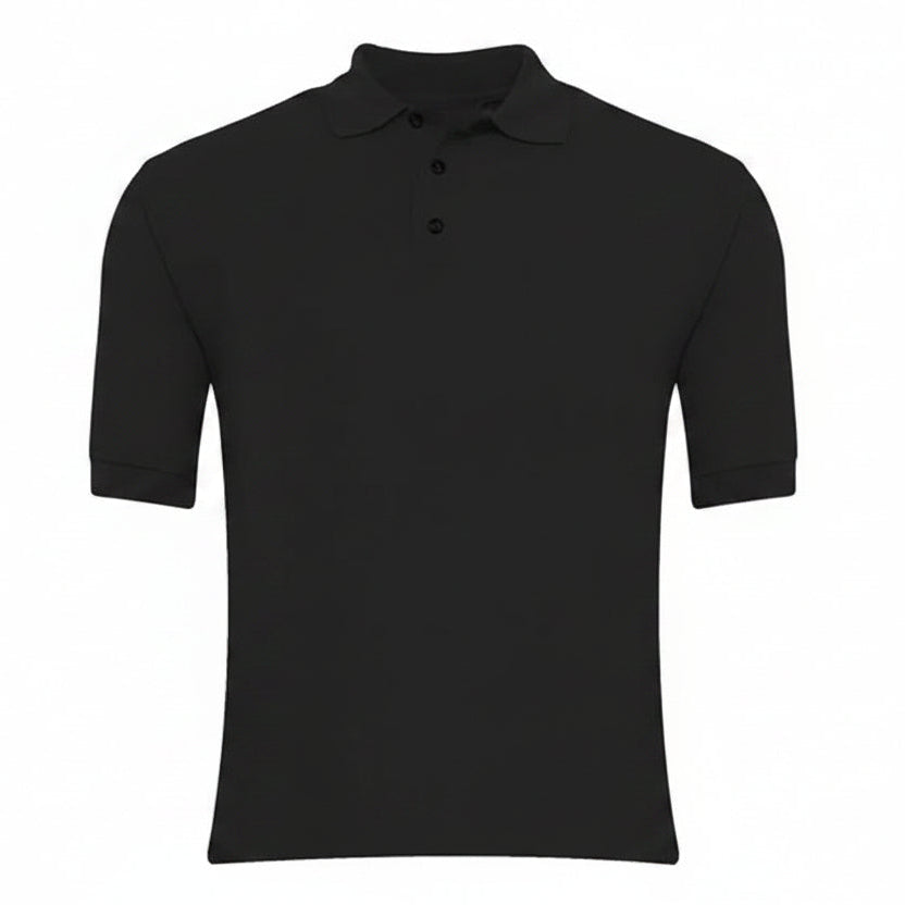 Black Polo Shirt - Left Chest Embroidered