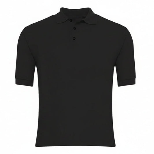 Black Polo Shirt - Left Chest Embroidered