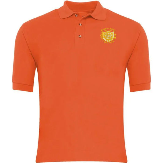 Orange Polo Shirt - Left Chest Embroidered