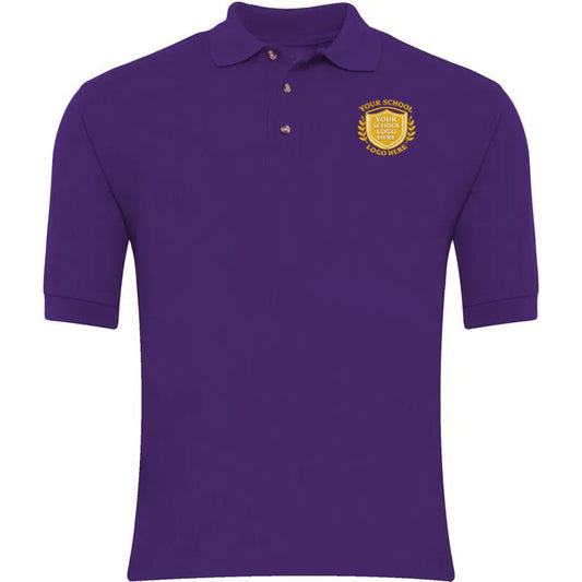 Purple Polo Shirt - Left Chest Embroidered