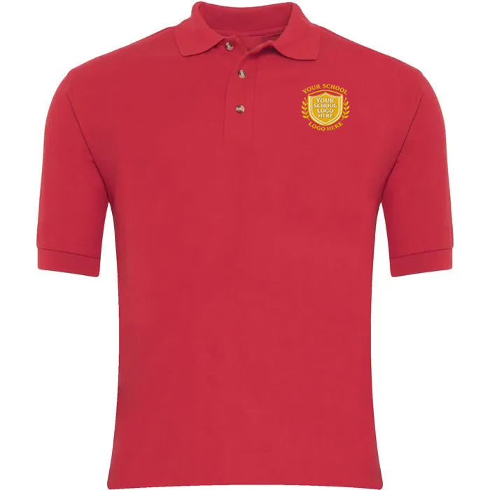 Red Polo Shirt - Left Chest Embroidered