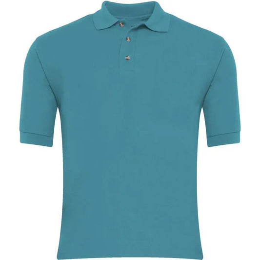Turquoise Polo Shirt - Left Chest Embroidered
