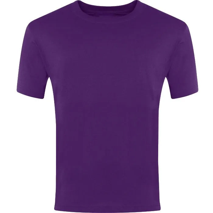 Purple Classic T-Shirt - Left Chest Embroidered