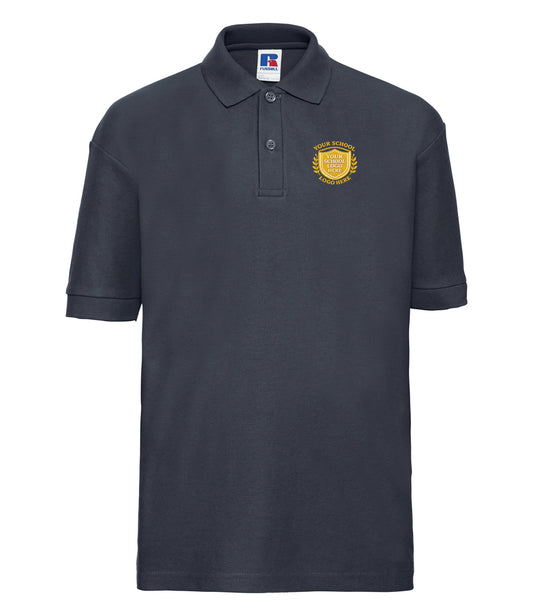 French Navy Classic Polo Shirt - Left Chest Embroidered