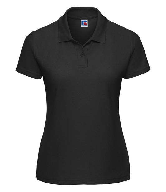 Black Classic Ladies Polo Shirt - Left Chest Embroidered