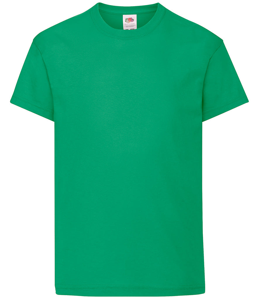 Kelly Green Children's T-Shirt - Back and Front Print - Left Sleeve | Right Sleeve | Special Centre Back | Special Centre F...