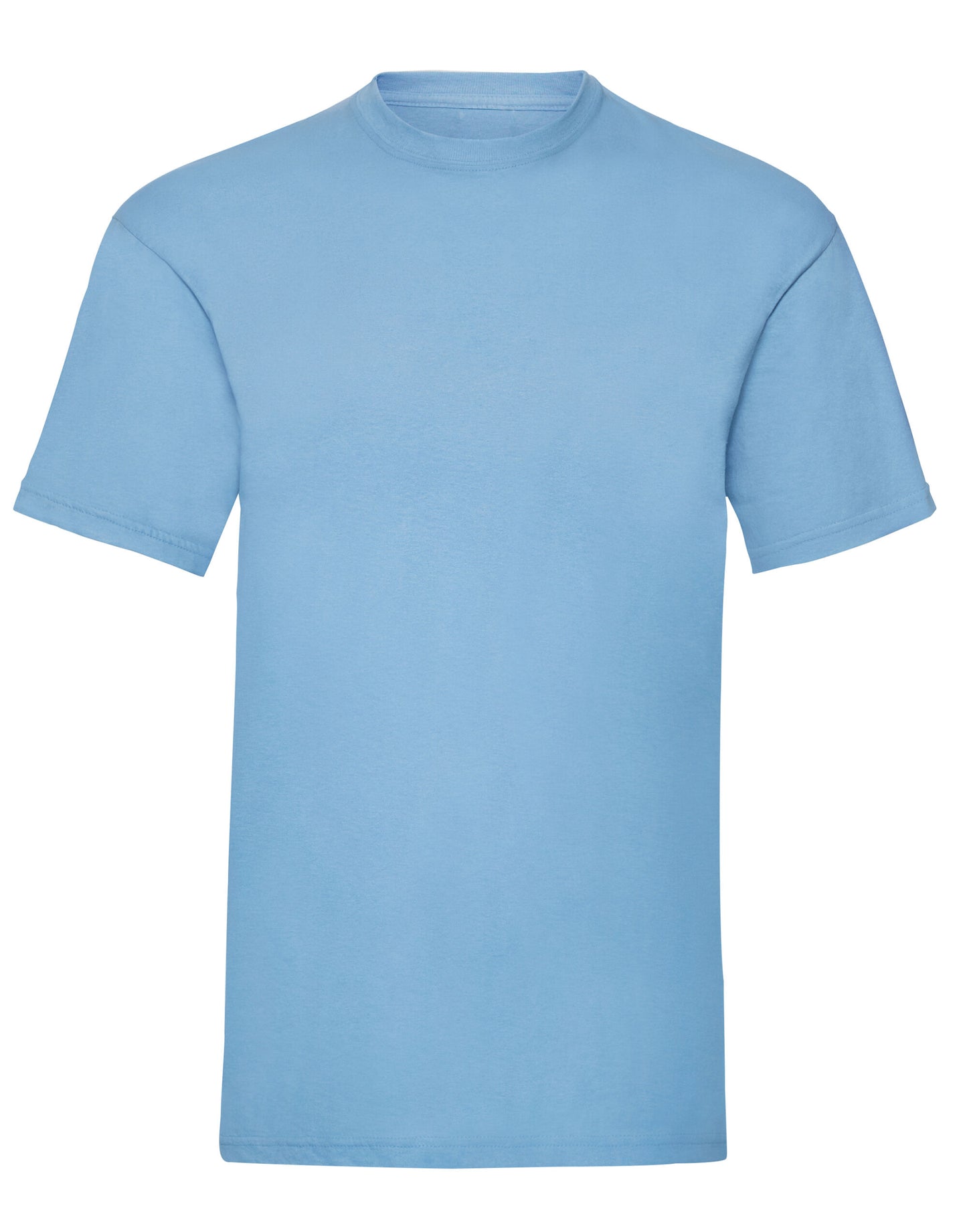 Sky Blue T-Shirt - Left Chest Embroidered