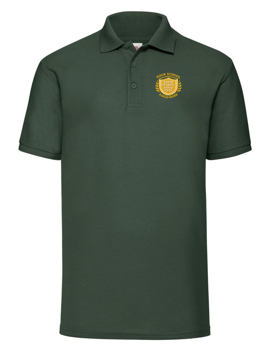 Bottle Green Polo Shirt - Left Chest Embroidered
