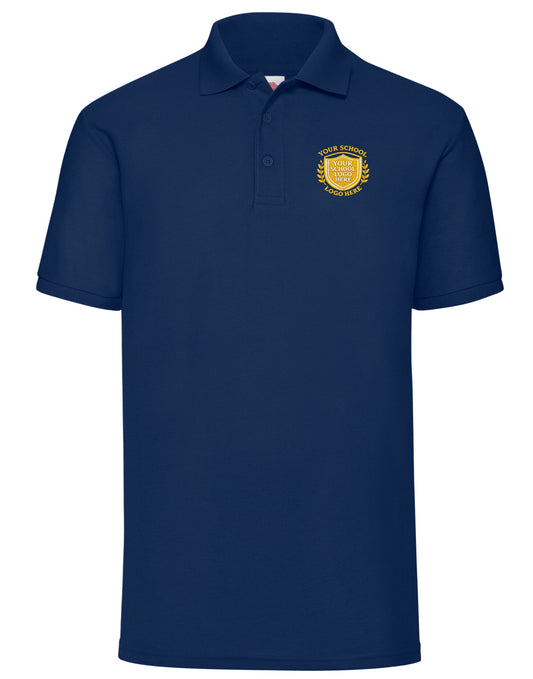 Navy Adult Polo Shirt - Left Chest Embroidered
