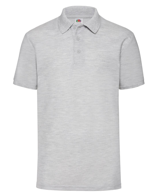 Heather Grey Children's Polo Shirt - Left Chest Embroidered