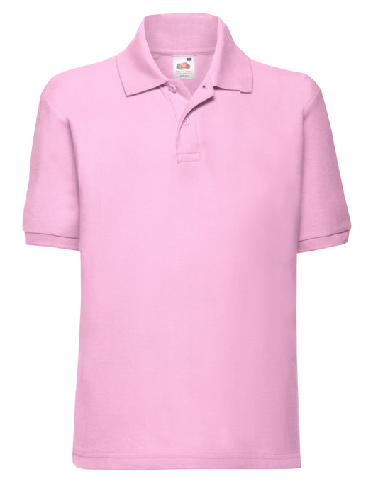 Light Pink Children's Polo Shirt - Left Chest Embroidered