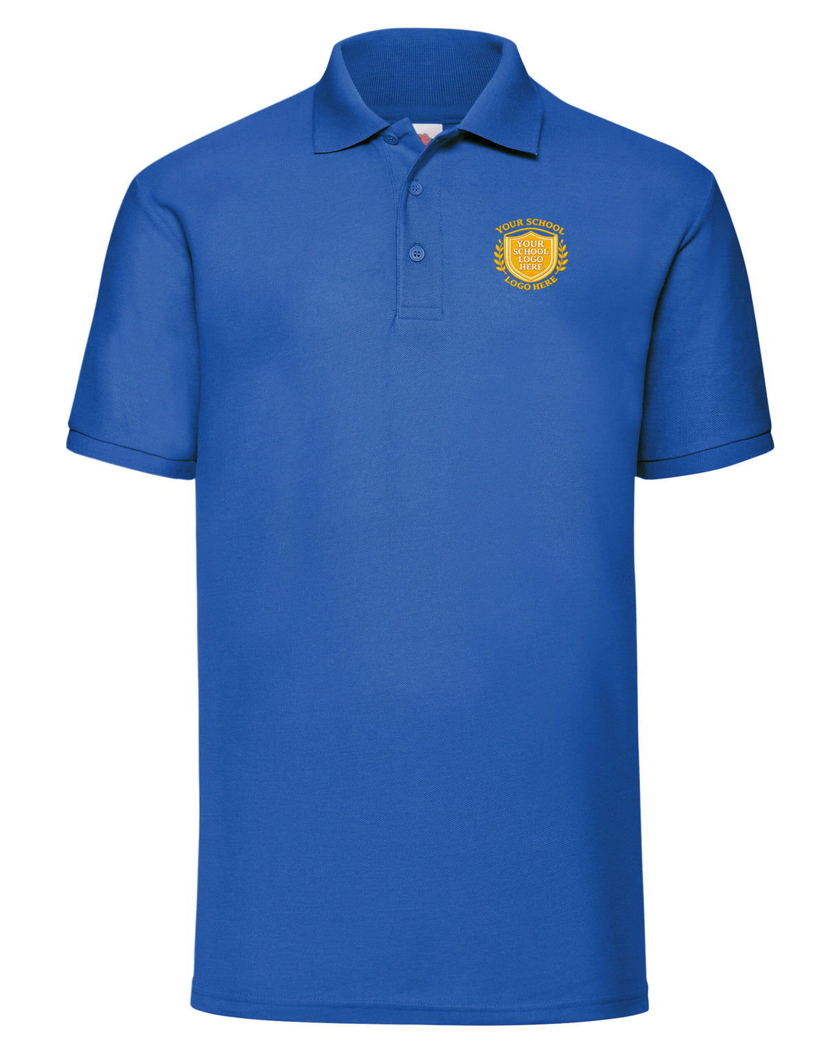 Royal Blue Adult Polo Shirt - Left Chest Embroidered