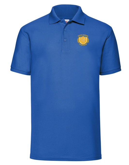 Royal Blue Adult Polo Shirt - Left Chest Embroidered