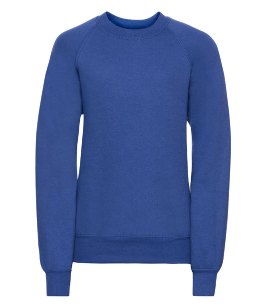 Bright Royal Raglan Sweatshirt - Left Chest Embroidered