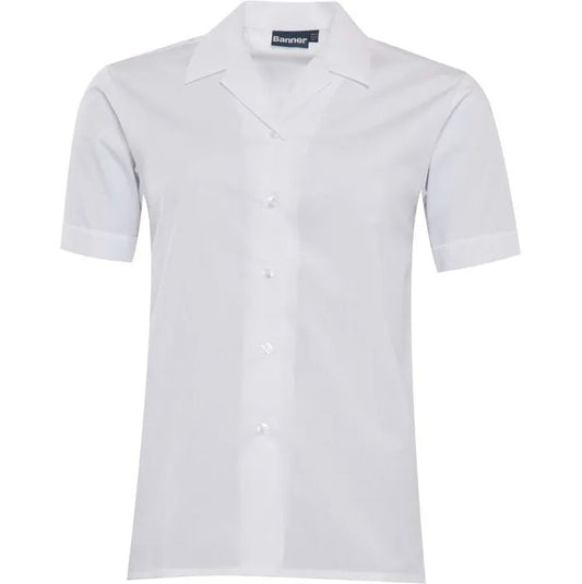 Short Sleeve Revere Blouses (Twin Pack)