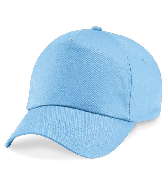 Sky Blue Children's Baseball Cap - Centre Front Print