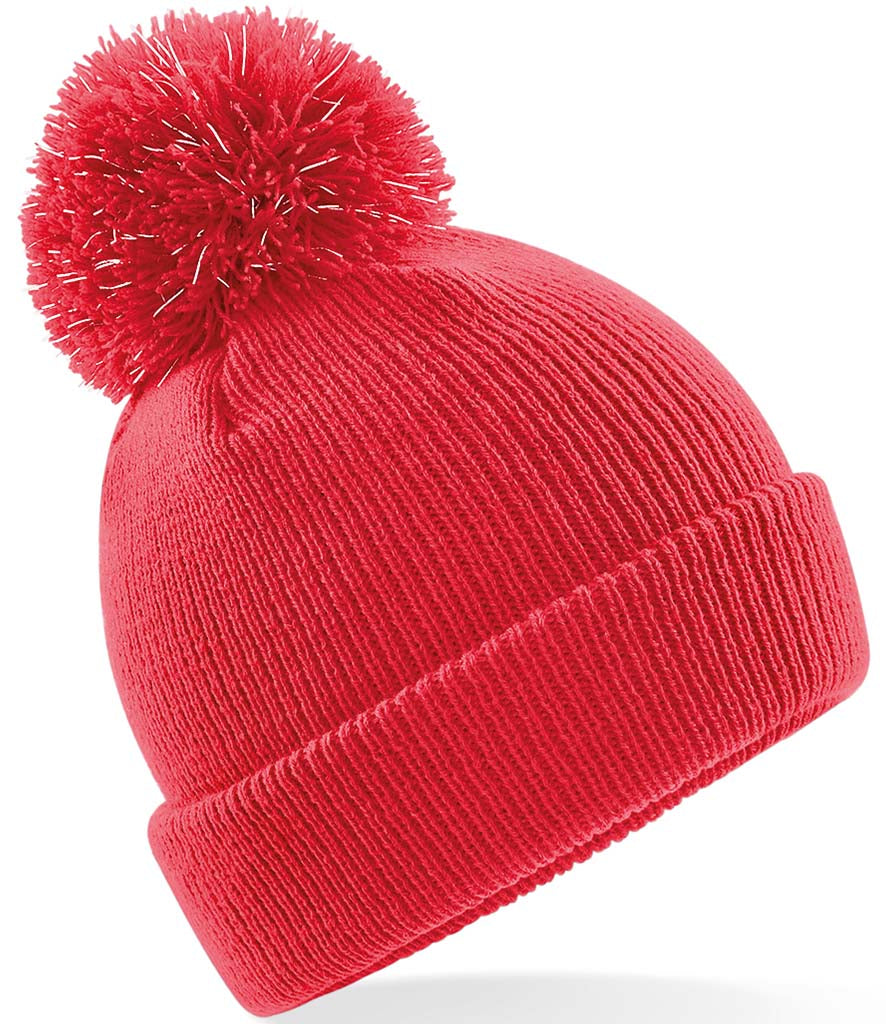 Red Children's Reflective Bobble Hat