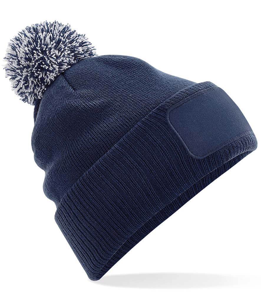 French Navy/Light Grey Snowstar Beanie - Cap and Hat Print