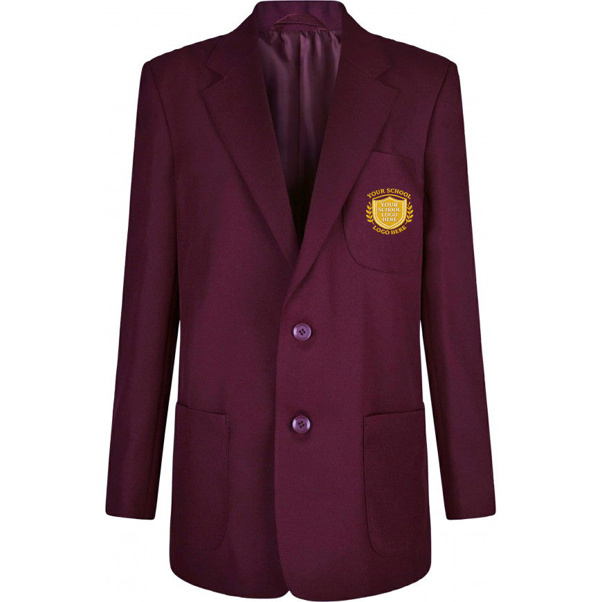 Maroon Boys' Blazer - Left Chest Embroidered