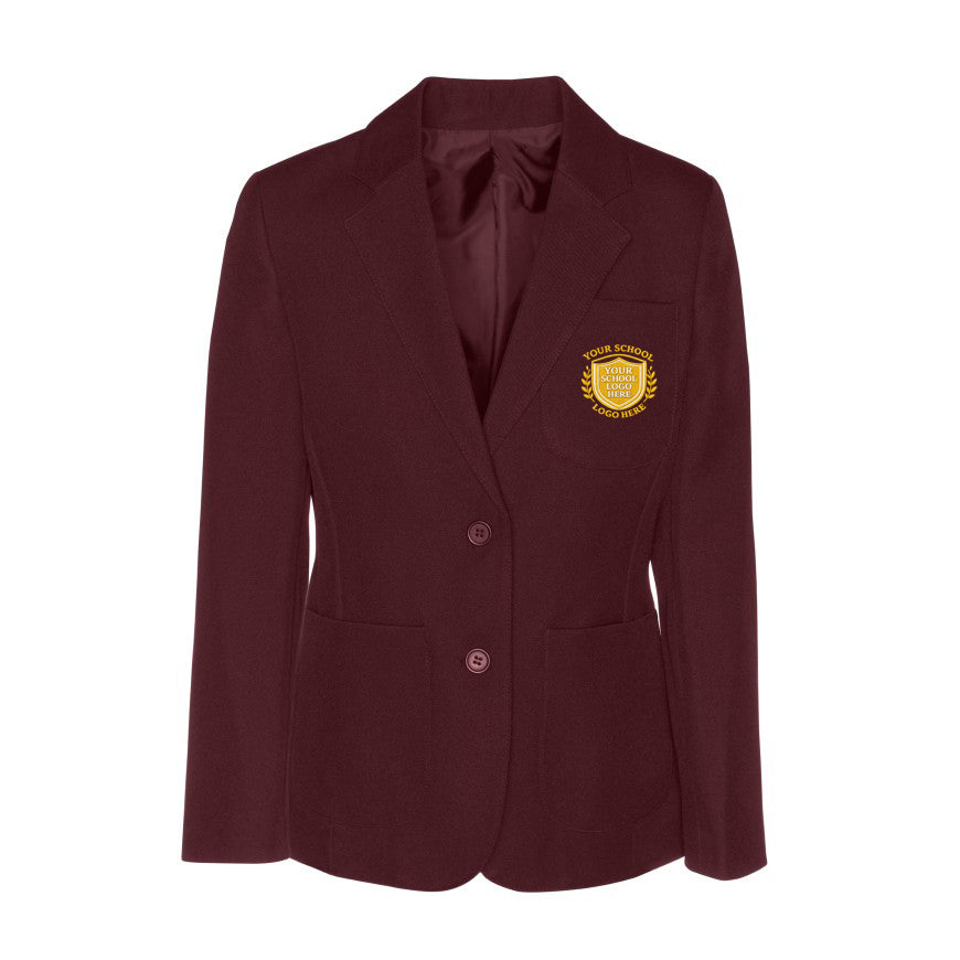 Maroon Girls' Blazer - Left Chest Embroidered