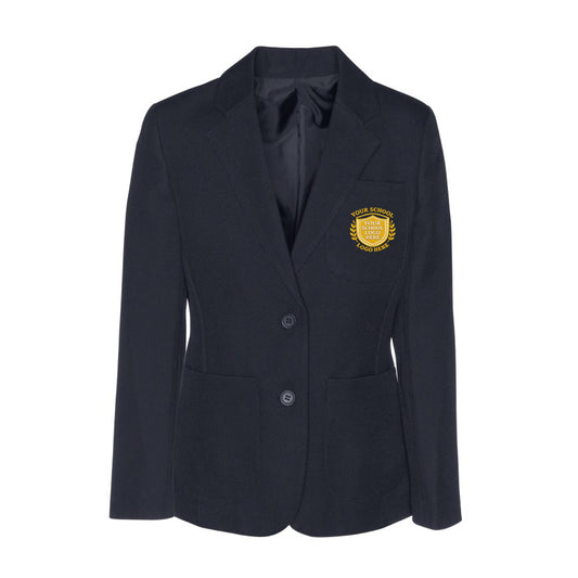 Navy Girls' Blazer - Left Chest Embroidered