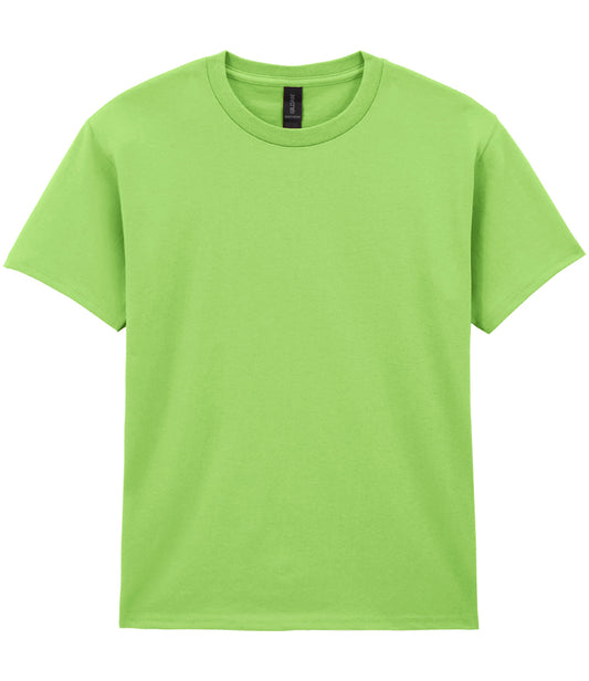 Lime Green Heavyweight T-Shirt - Left Chest Embroidered