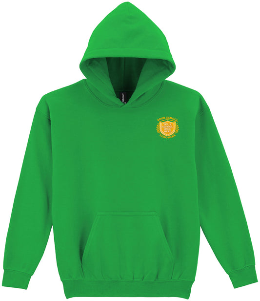 Irish Green Hoodie - Back and Left Chest Print