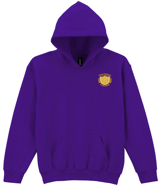 Purple Hoodie - Left Chest Embroidered