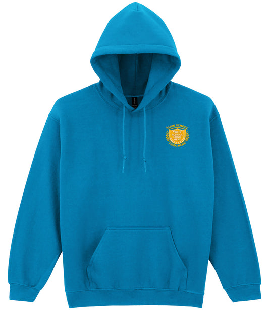 Sapphire Blue Hoodie - Back and Left Chest Print
