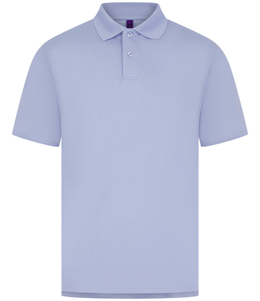 Lavender Moisture-Wicking Piqué Polo Shirt - Left Chest Embroidered