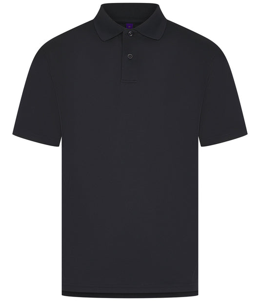 Navy Moisture-Wicking Piqué Polo Shirt - Left Chest Embroidered