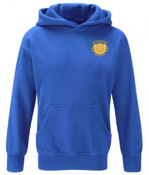 Royal Blue Cotton Rich Hoodie - Left Chest Embroidered