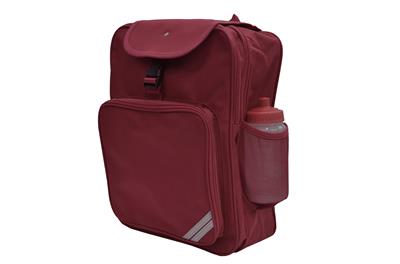 Burgundy Primary Junior Backpack - Bag Decoration
