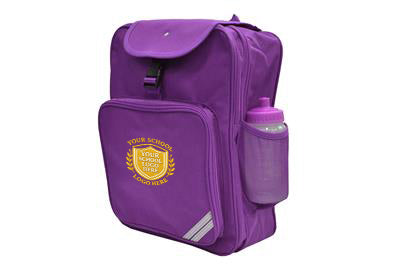 Purple Primary Junior Backpack - Bag Decoration
