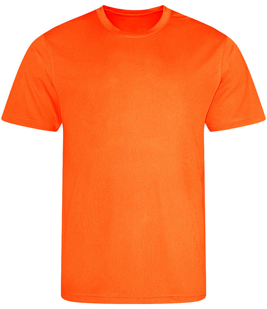 Electric Orange Breathable T-Shirt - Left Chest Embroidered