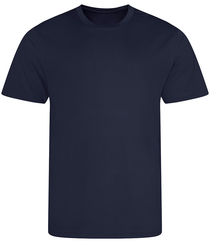 French Navy Breathable T-Shirt - Left Chest Embroidered