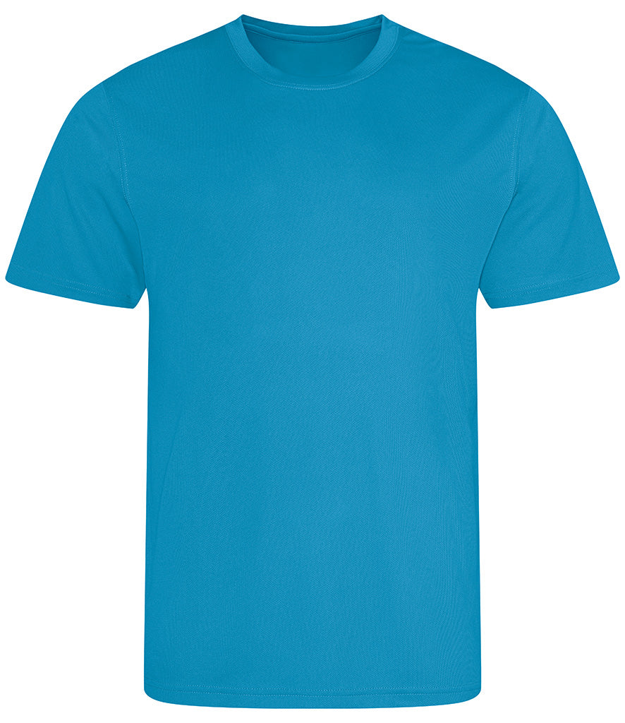 Sapphire Blue Breathable T-Shirt - Left Chest Embroidered
