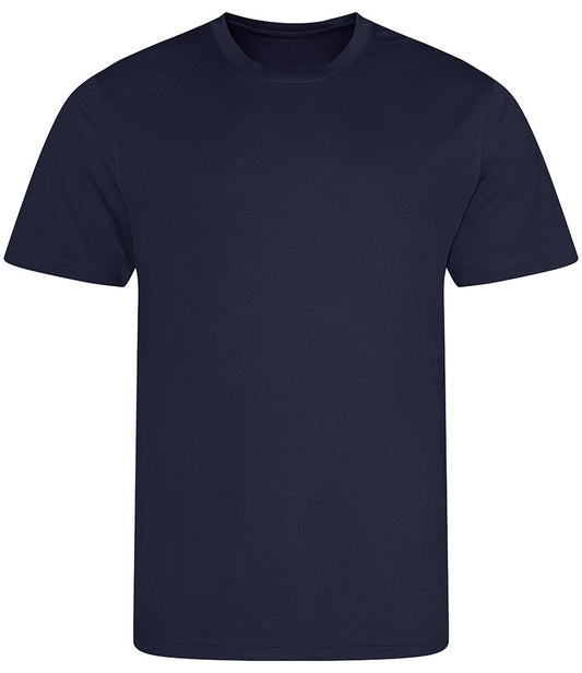 French Navy Breathable T-Shirt - Left Chest Embroidered