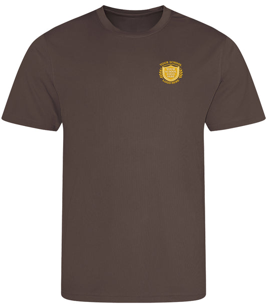 Hot Chocolate Breathable T-Shirt - Left Chest Embroidered