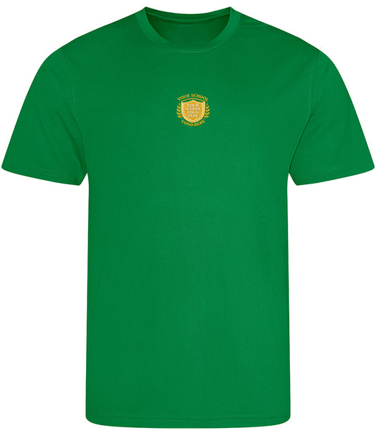 Kelly Green Breathable T-Shirt - Centre Chest Print